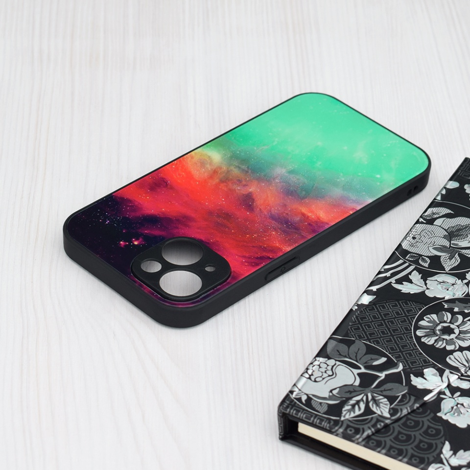 Husa pentru iPhone 15 Plus cu sticla securizata, Glaze - Turcoaz - 3 | YEO