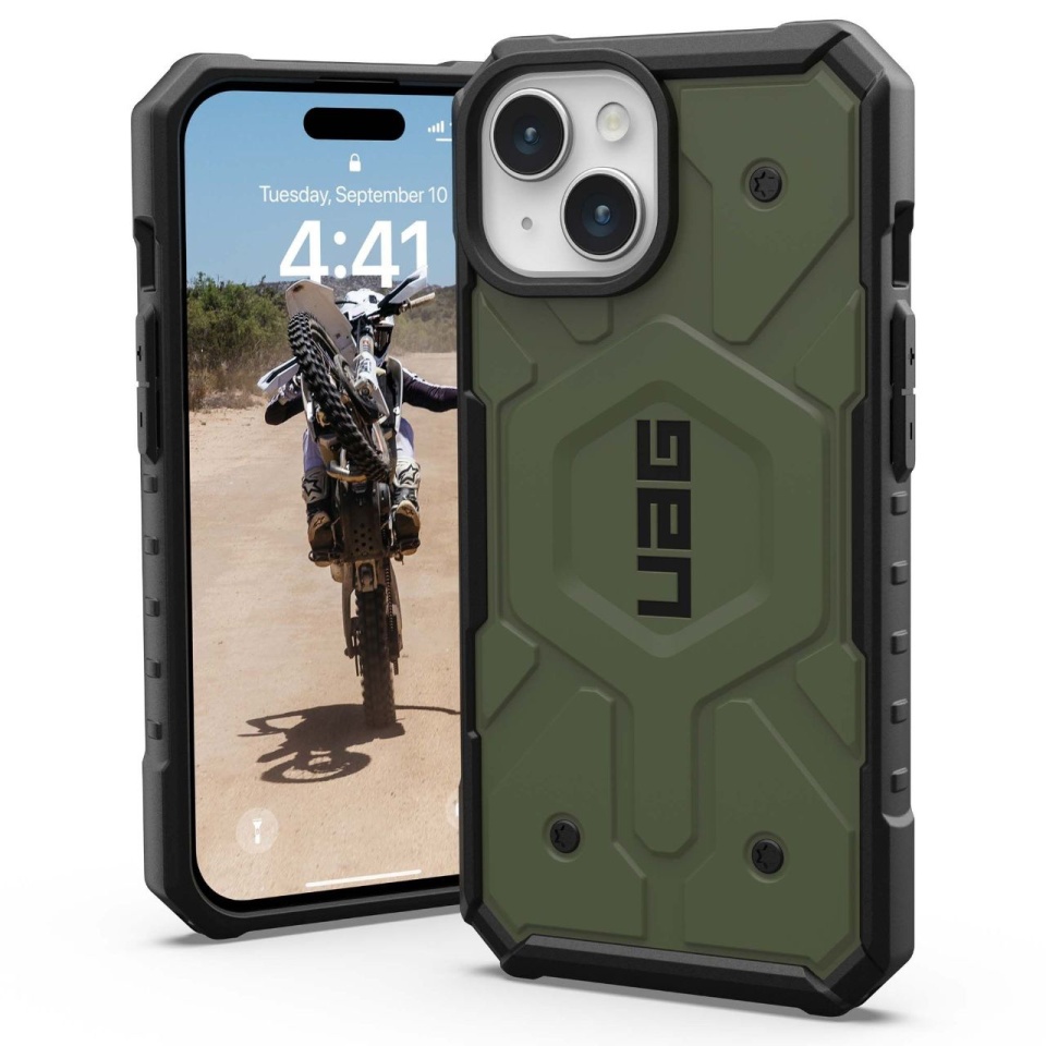 Husa pentru iPhone 15 Plus, Pathfinder MagSafe, UAG - Verde - 1 | YEO