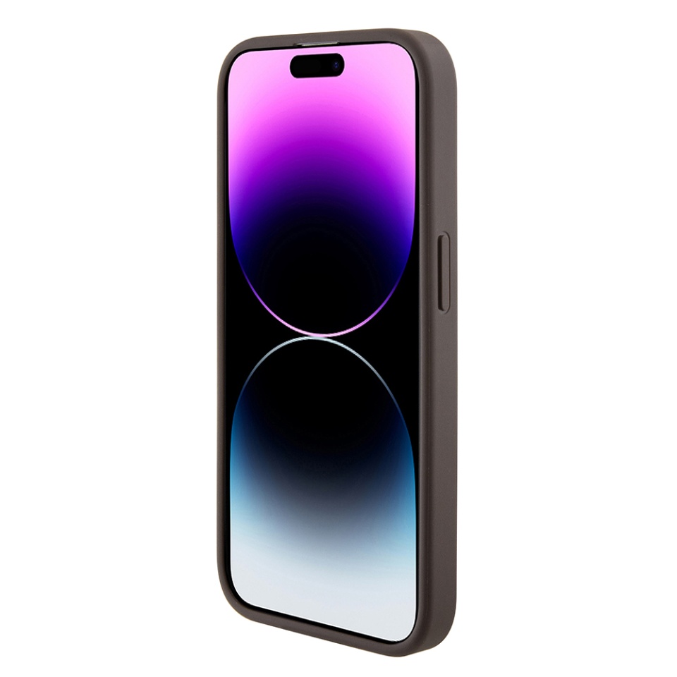 Husa pentru iPhone 15 Pro, Grip Stand 4G Triangle Strass, Guess - Maro - 1 | YEO
