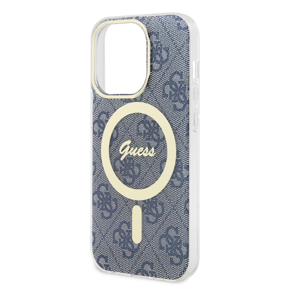 Husa pentru iPhone 15 Pro Max, IML 4G MagSafe, Guess - Albastru - 3 | YEO
