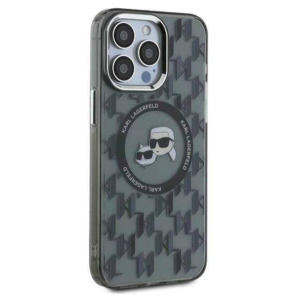 Husa pentru iPhone 15 Pro Max, Karl Lagerfeld, IML MagSafe, Negru - 3 | YEO