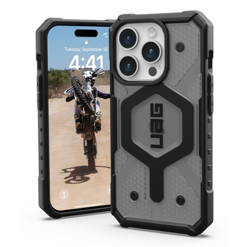 Husa pentru iPhone 15 Pro Max, Pathfinder MagSafe, UAG - Argintiu