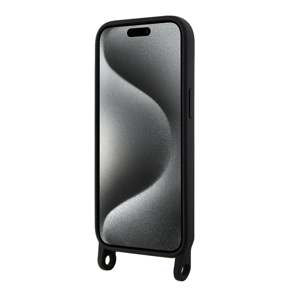 Husa pentru iPhone 15, Silicone, Karl Lagerfeld, Negru - 3 | YEO