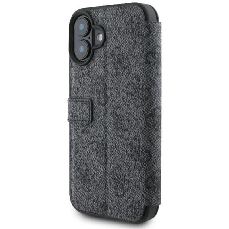Husa pentru iPhone 16, Book, Guess - Negru - 3 | YEO