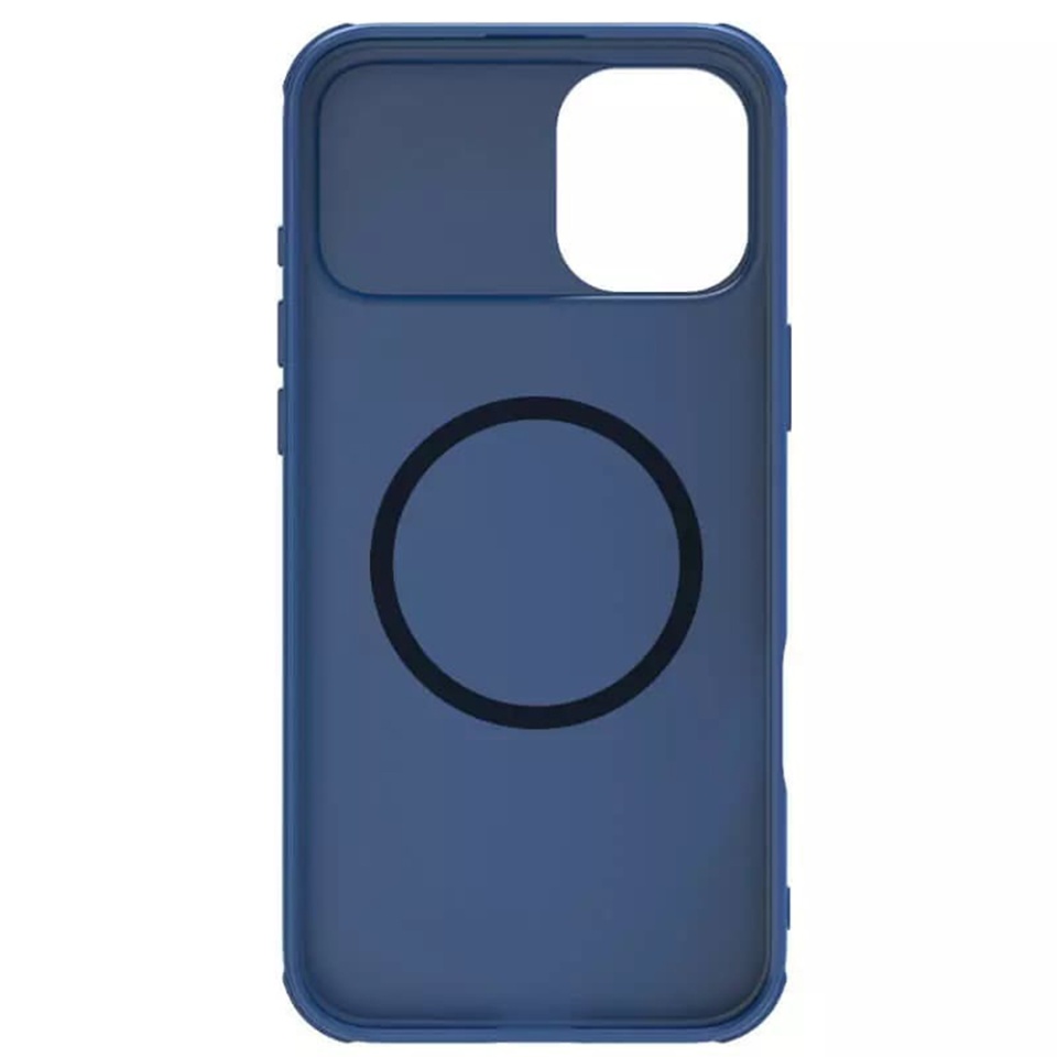 Husa pentru iPhone 16 cu inel magnetic si protectie camera Nillkin CamShield - Albastru - 1 | YEO