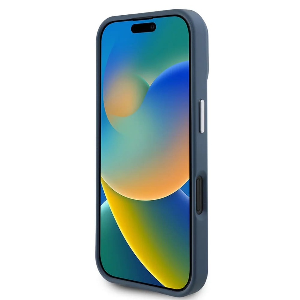 Husa pentru iPhone 16, Grained Triangle, Guess, Negru - 2 | YEO