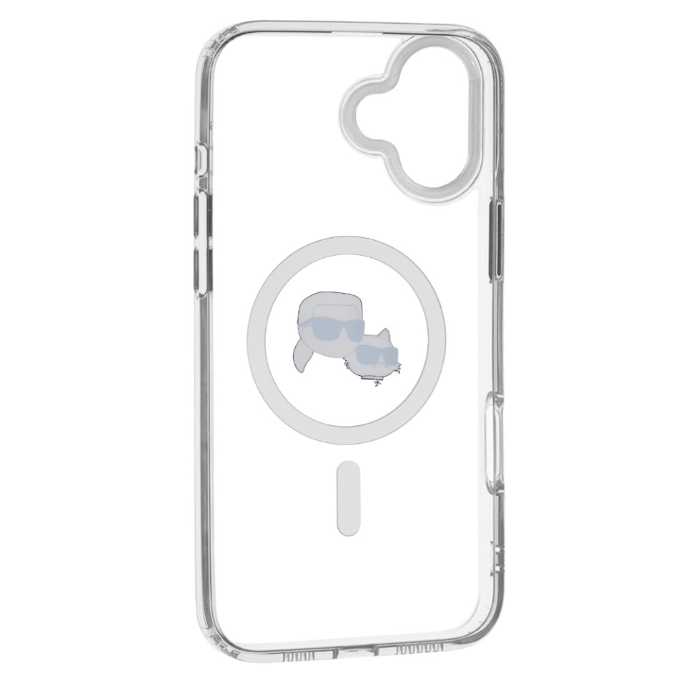 Husa pentru iPhone 16, Karl Lagerfeld, IML MagSafe, Alb - 2 | YEO