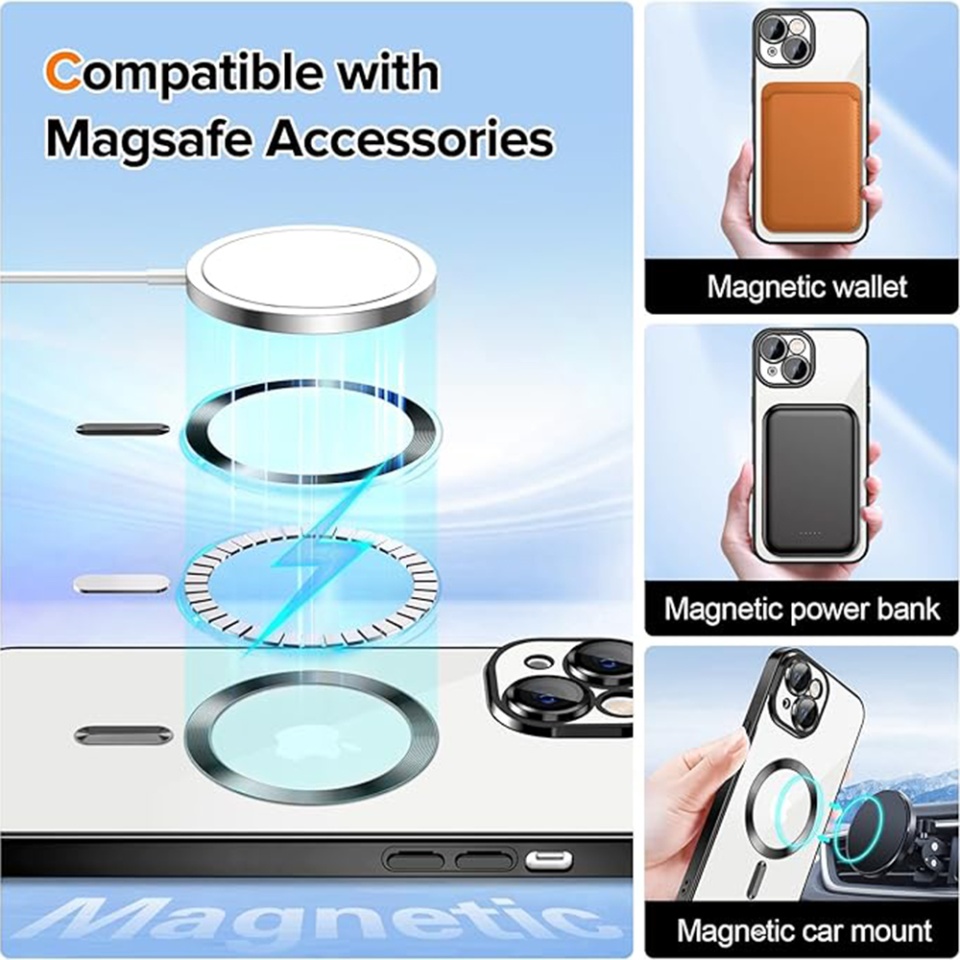 Husa pentru iPhone 16 Plus cu Magsafe integrat, SKYDDAR Luxury Shield - Albastru - 3 | YEO