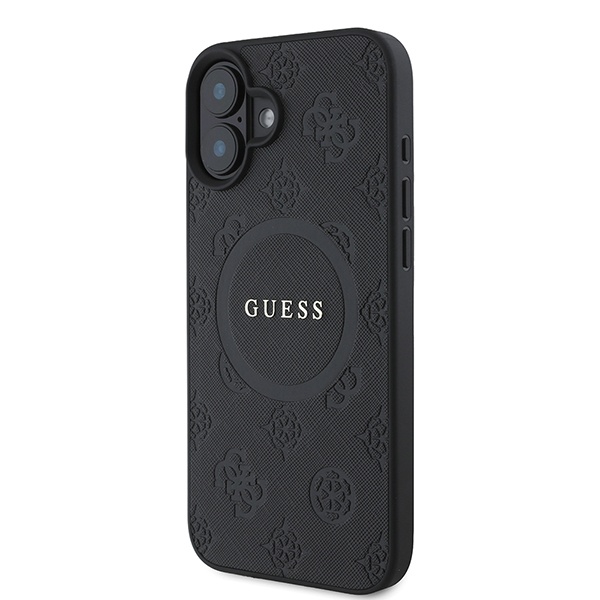 Husa pentru iPhone 16 Plus Saffiano MagSafe, Guess - Roz - 3 | YEO