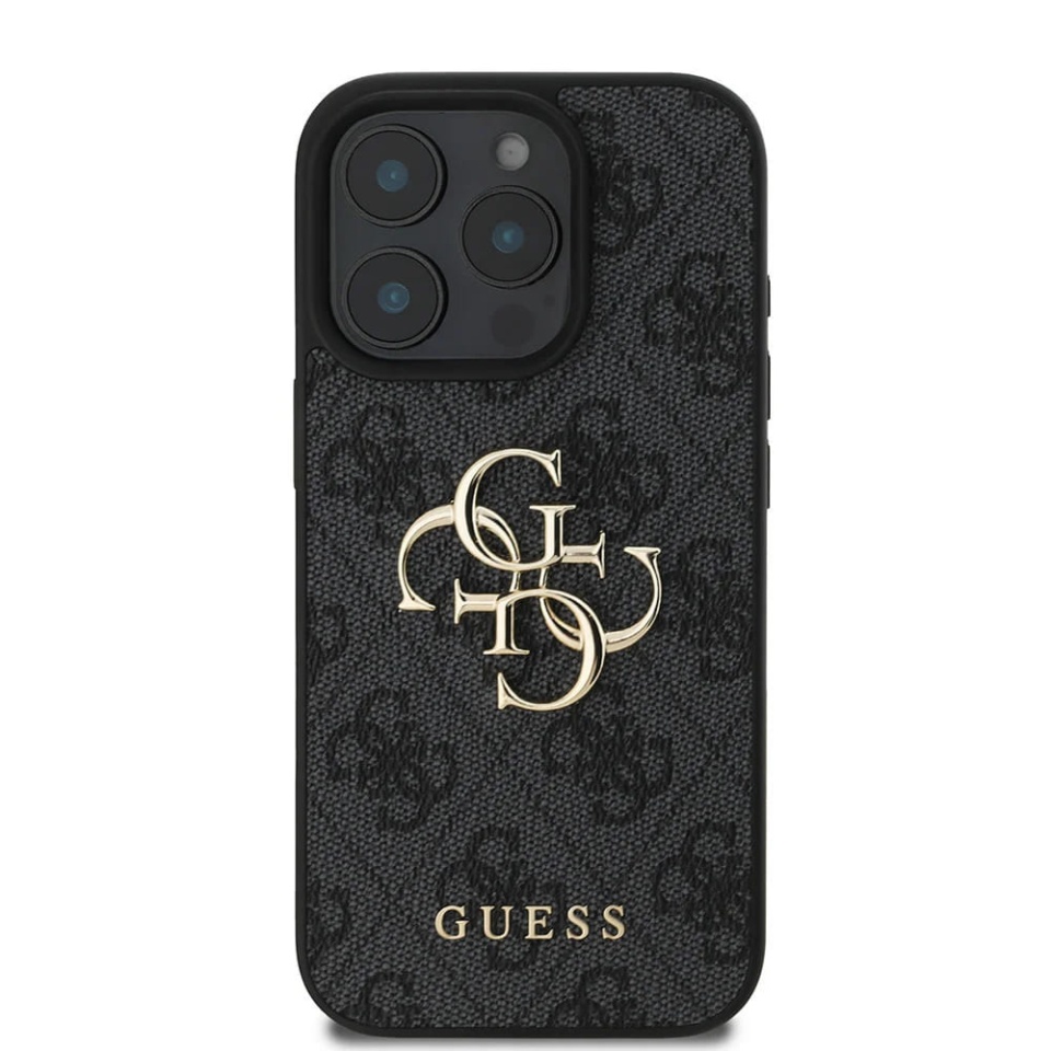 Husa pentru iPhone 16 Pro, Guess Hardcase 4G Big Logo, Protectie Slim, Compatibila, Negru - 1 | YEO