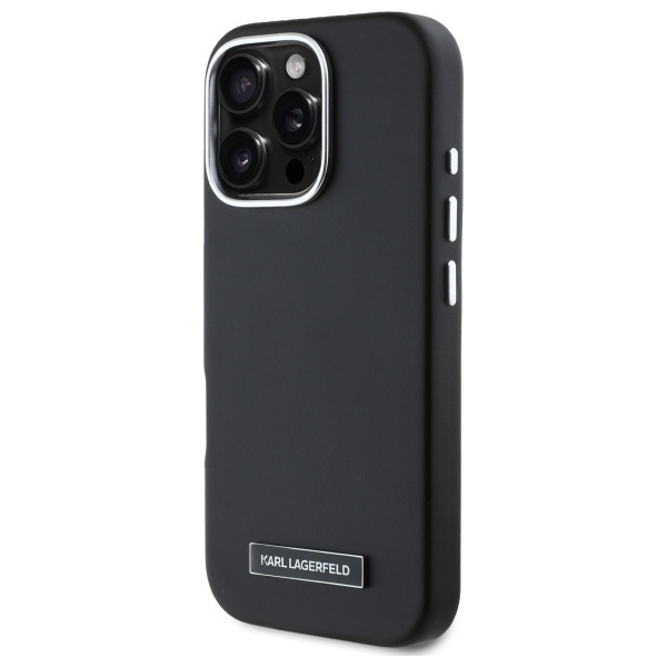 Husa pentru iPhone 16 Pro Leather MagSafe, Karl Lagerfeld - Negru - 3 | YEO