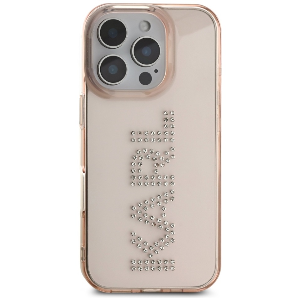 Husa pentru iPhone 16 Pro Max IML Rhinestones, Karl Lagerfeld - Bleu - 2 | YEO