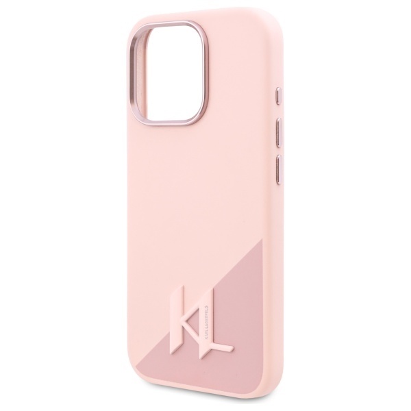 Husa pentru iPhone 16 Pro Max, Silicone MagSafe, Karl Lagerfeld - Roz - 1 | YEO