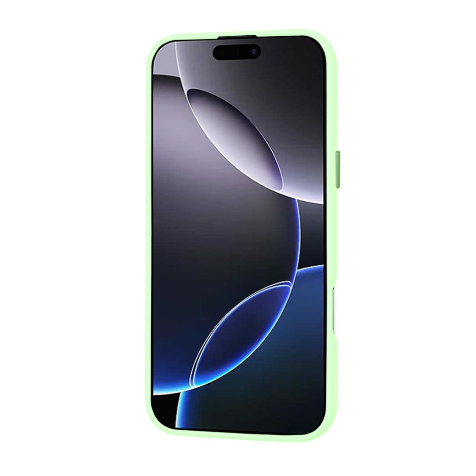 Husa pentru iPhone 16 Pro Max, SKYDDAR INNOVATION, HaloFrost MagSafe, Antisoc, set cu sticker, Verde deschis - 1 | YEO