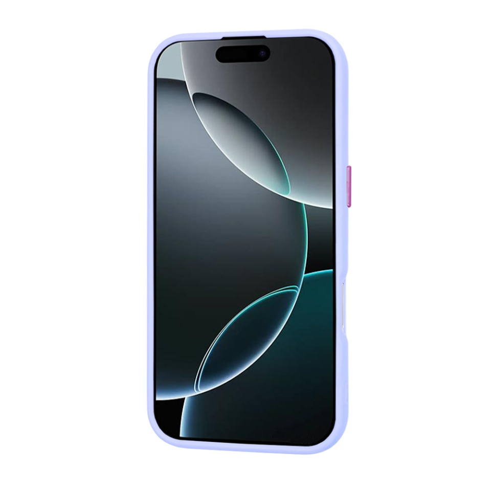 Husa pentru iPhone 16 Pro, SKYDDAR INNOVATION, HaloFrost MagSafe, Antisoc, set cu sticker, Mov deschis - 1 | YEO