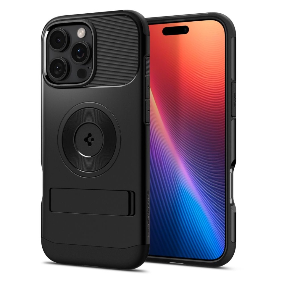 Husa pentru iPhone 16 Pro, Slim Armor MagSafe, Spigen - Negru