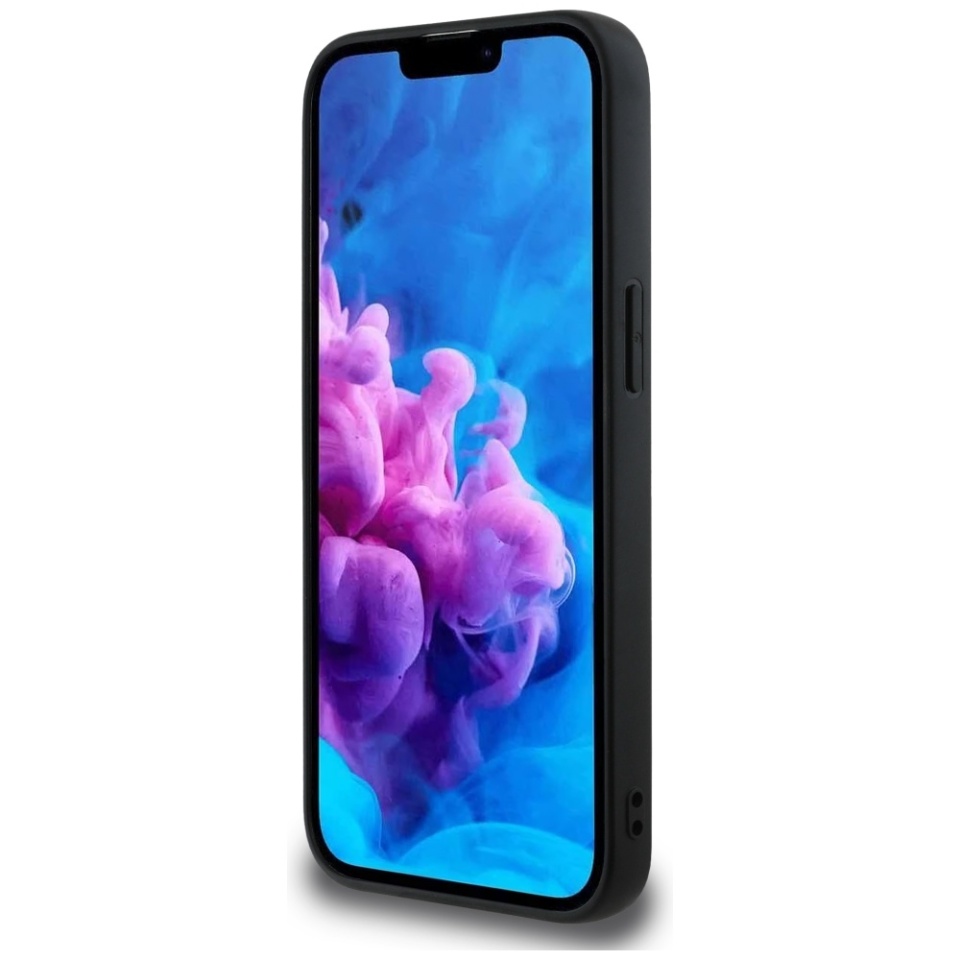 Husa pentru iPhone 16e, Grained Triangle, Guess, Negru - 3 | YEO