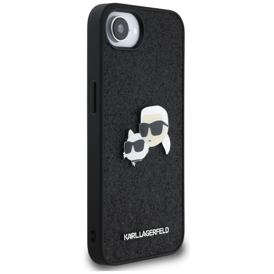 Husa pentru iPhone 16e, Hardcase Glitter, Karl Lagerfeld, Albastru - 2 | YEO