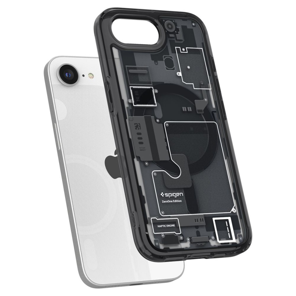Husa pentru iPhone 16e, Ultra Hybrid Zero One - Negru - 4 | YEO