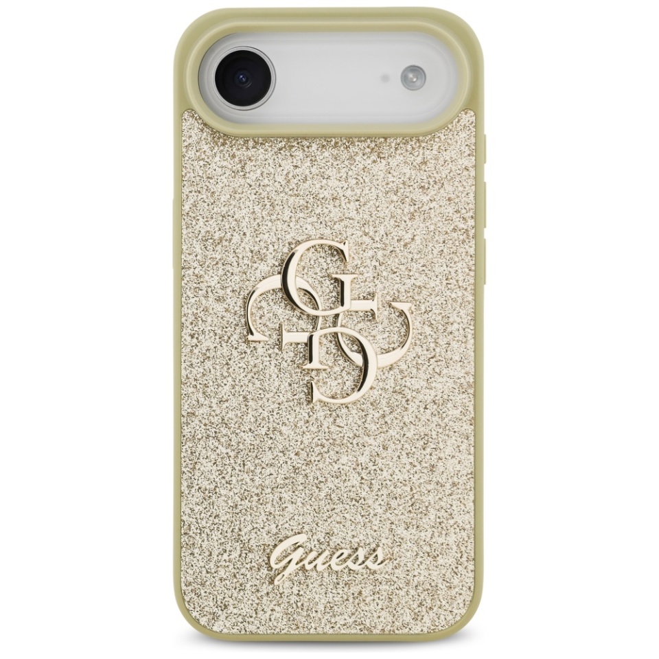 Husa pentru iPhone 17 Air, Glitter Fixed Big 4G, Protectie Slim, Guess, Auriu - 1 | YEO