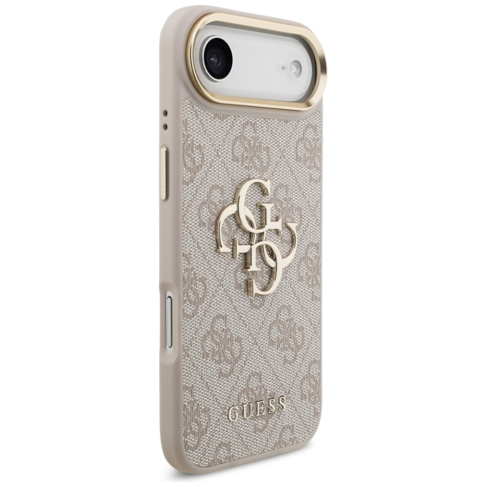Husa pentru iPhone 17 Air, Guess Hardcase Guess Big 4G Classic Logo, Protectie Slim, Compatibila, Roz - 2 | YEO