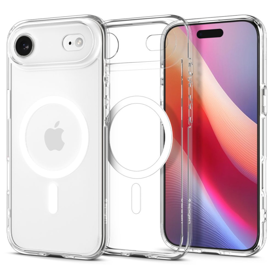 Husa pentru iPhone 17 Air, Ultra Hybrid T MagSafe, Spigen, Transparenta