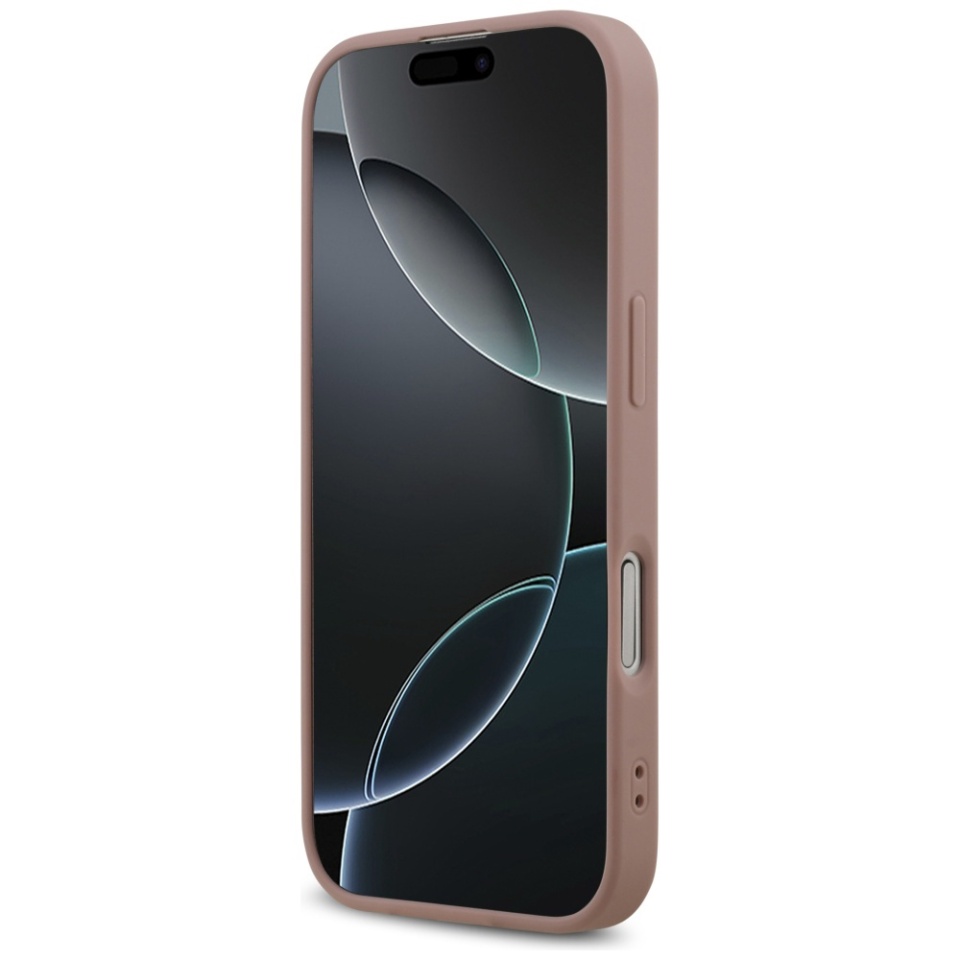 Husa pentru iPhone 17, Glitter Fixed Big 4G, Protectie Slim, Guess, Roz - 2 | YEO