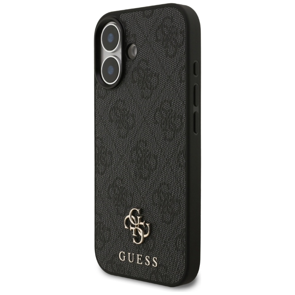 Husa pentru iPhone 17, Guess, 4G Small and Classic Logo MagSafe, Protectie Slim, Negru - 1 | YEO