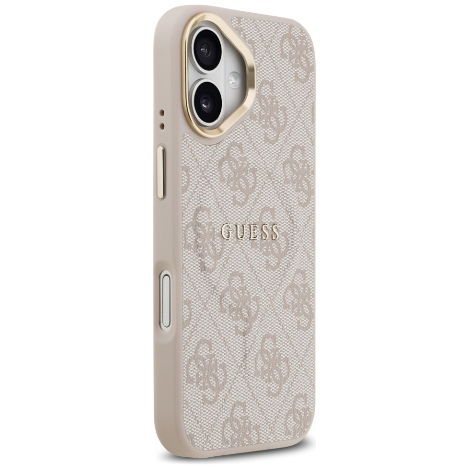 Husa pentru iPhone 17, Guess, Hardcase 4G Classic MagSafe, Roz - 3 | YEO