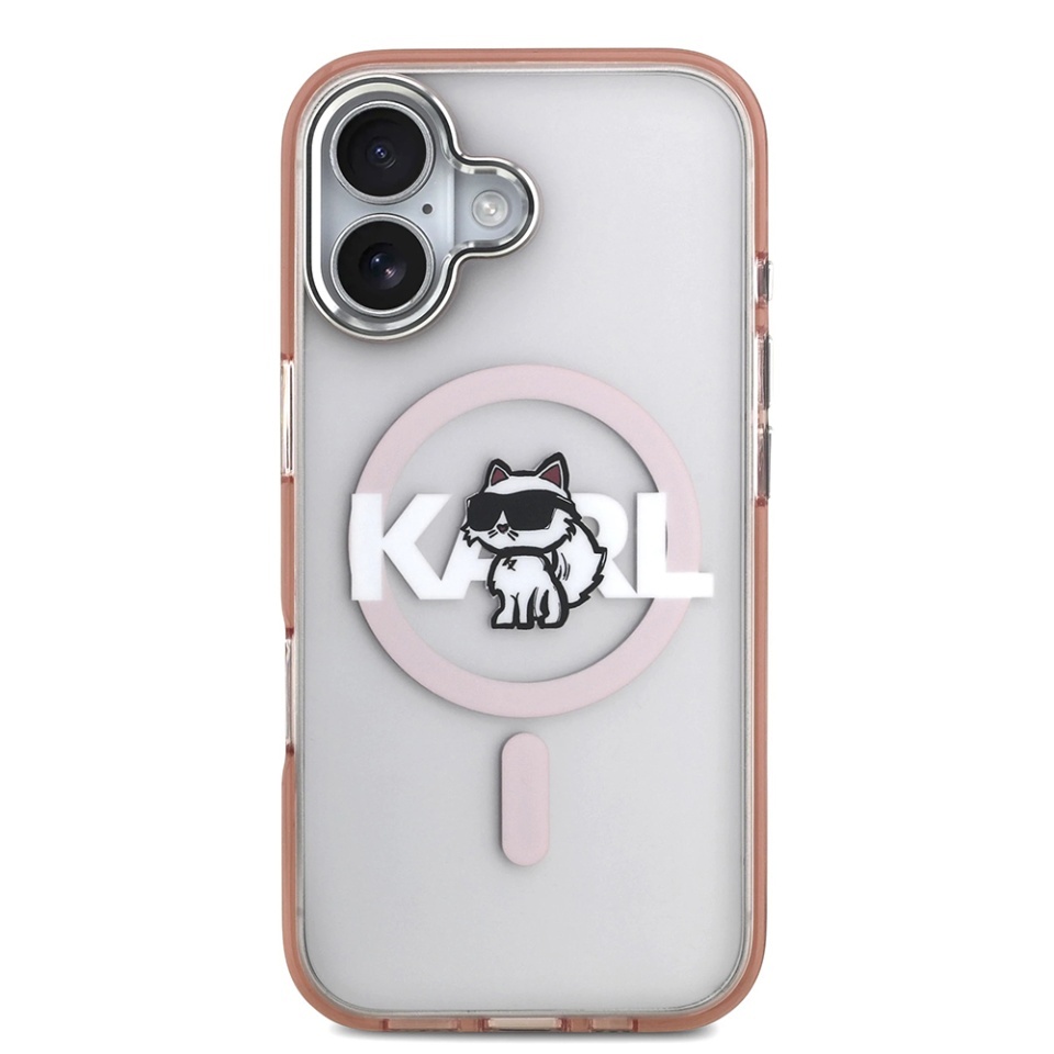 Husa pentru iPhone 17, Karl Lagerfeld, IML MagSafe, Roz - 1 | YEO