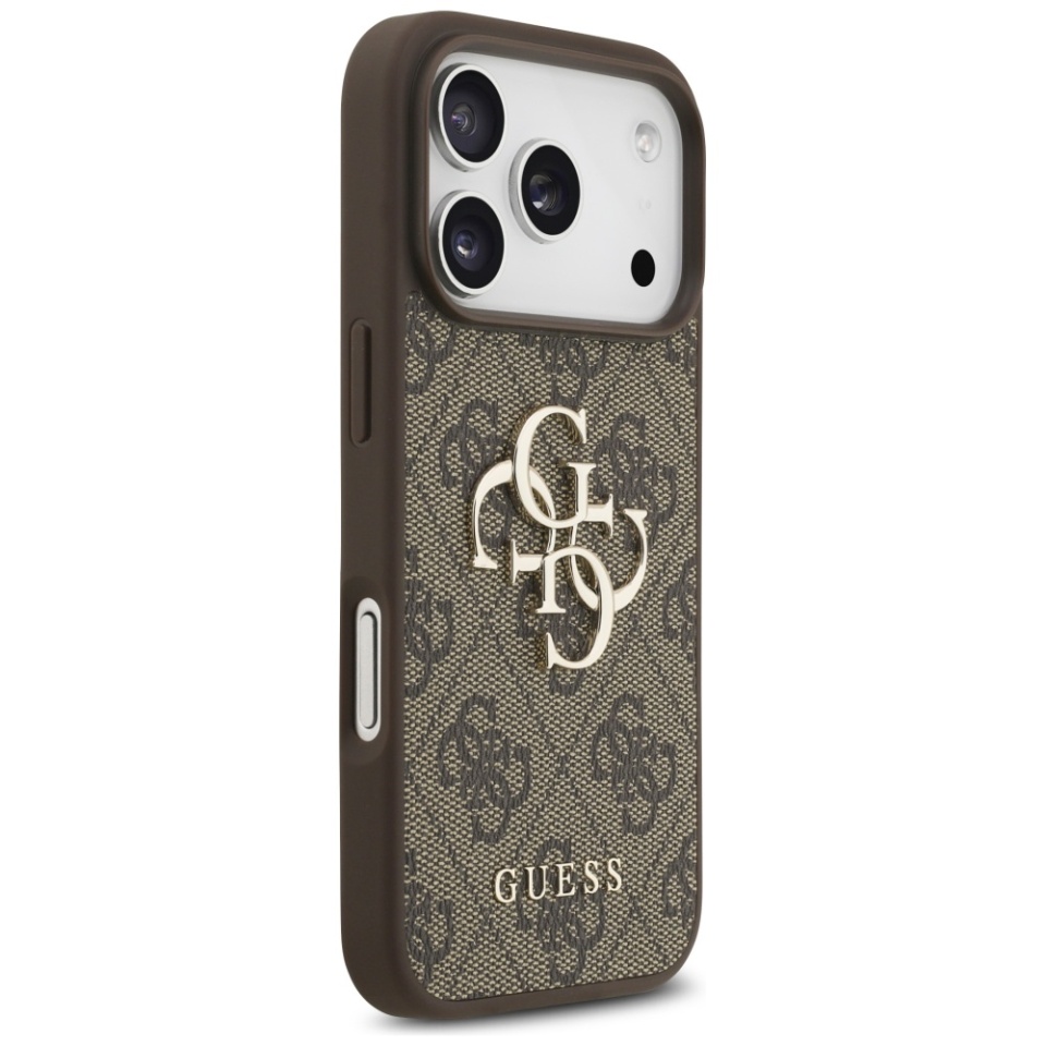 Husa pentru iPhone 17 Pro, Guess Hardcase 4G Big Logo, Protectie Slim, Compatibila, Maro - 3 | YEO
