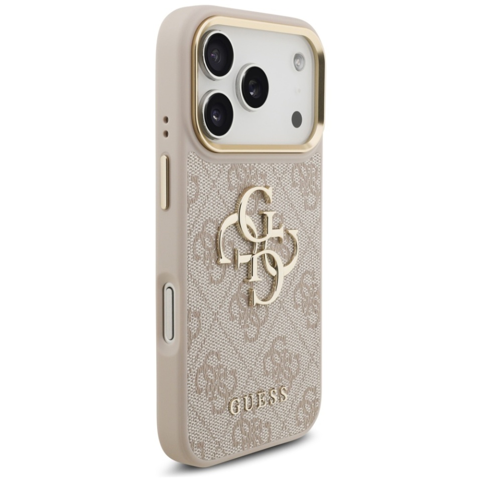 Husa pentru iPhone 17 Pro, Guess Hardcase Guess Big 4G Classic Logo, Protectie Slim, Compatibila, Roz - 2 | YEO