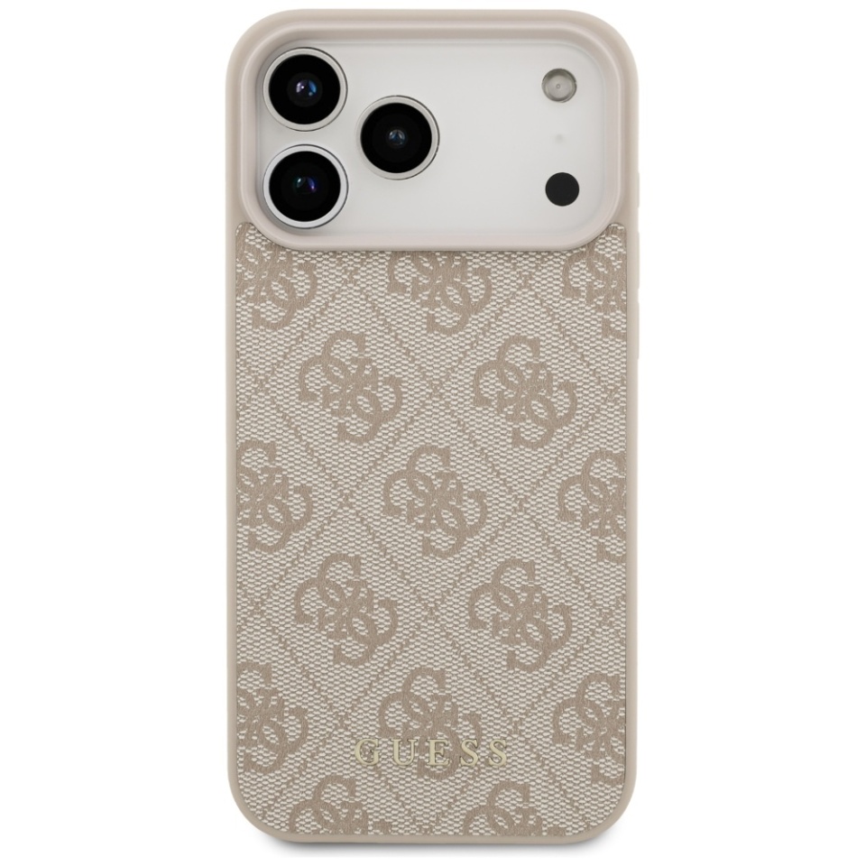 Husa pentru iPhone 17 Pro Max, Guess Hardcase 4G Classic, Roz - 2 | YEO