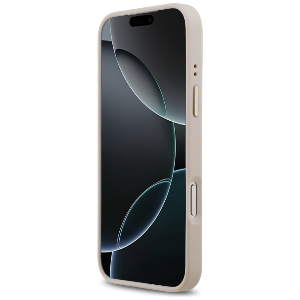 Husa pentru iPhone 17 Pro Max, Guess, Hardcase 4G Logo Plate MagSafe, Roz - 3 | YEO