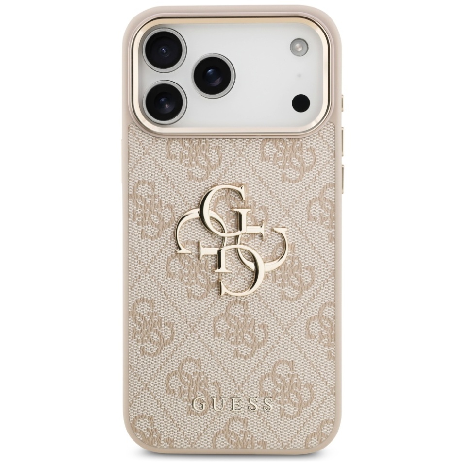 Husa pentru iPhone 17 Pro Max, Guess Hardcase Guess Big 4G Classic Logo, Protectie Slim, Compatibila, Roz - 1 | YEO