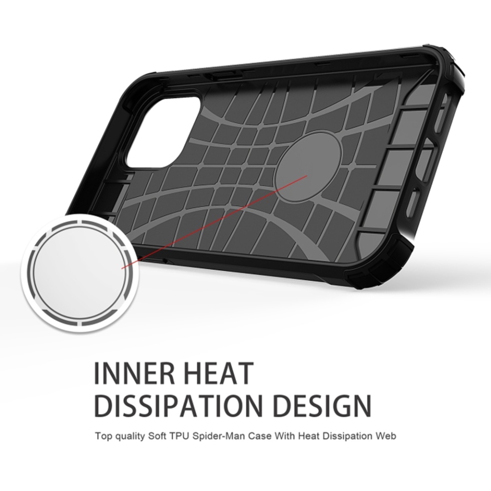 Husa pentru iPhone 17 Pro Max, SKYDDAR INNOVATION, Hybrid Armor, din Plastic Dur, Margini Cauciucate, Antisoc, Negru, set cu sticker - 2 | YEO