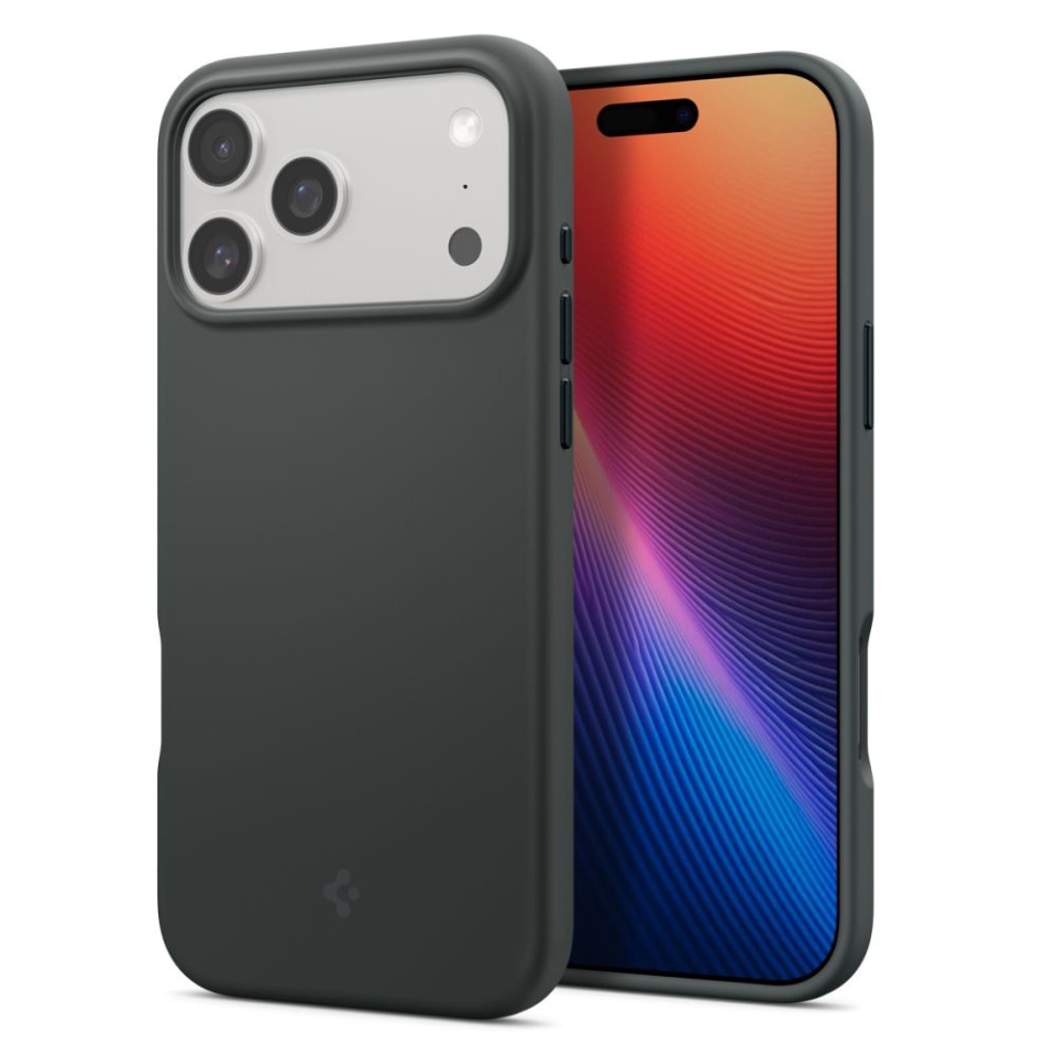 Husa pentru iPhone 17 Pro Max, Spigen Silicone Fit MagSafe, Verde