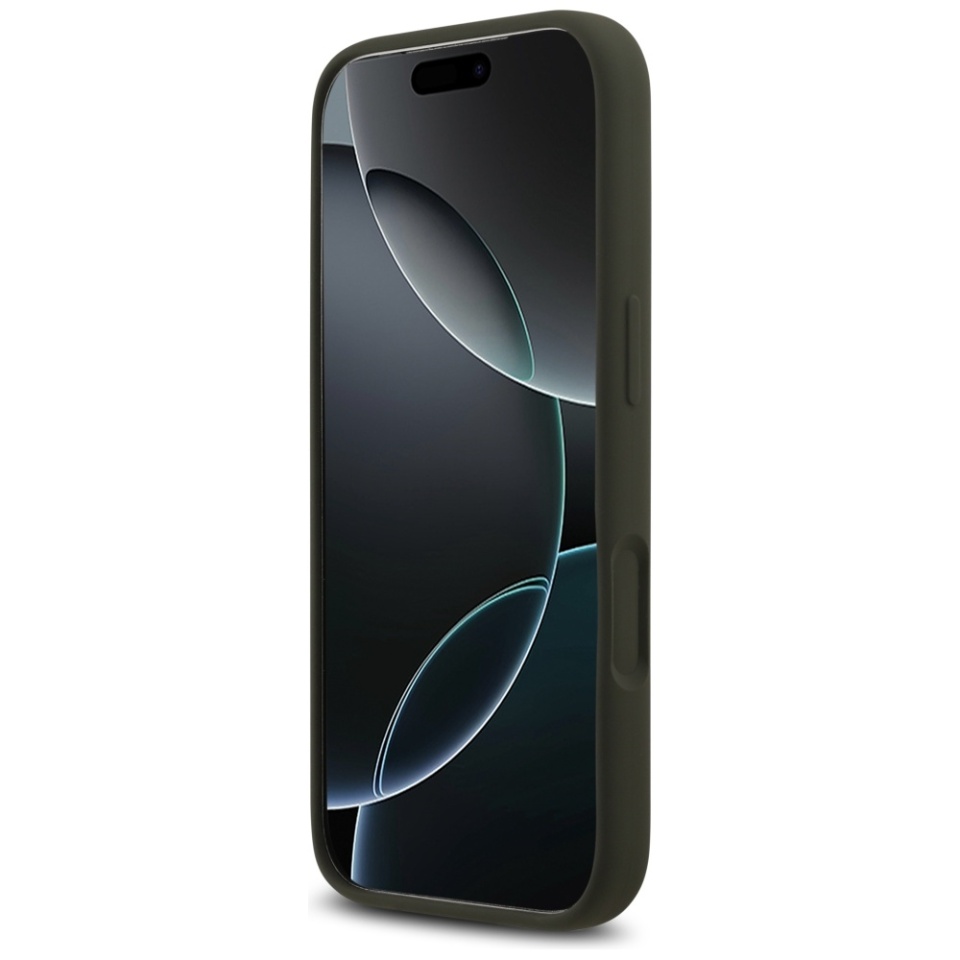 Husa pentru iPhone 17 Pro, Silicone Big 4G Script, Protectie Slim, Kaki - 3 | YEO