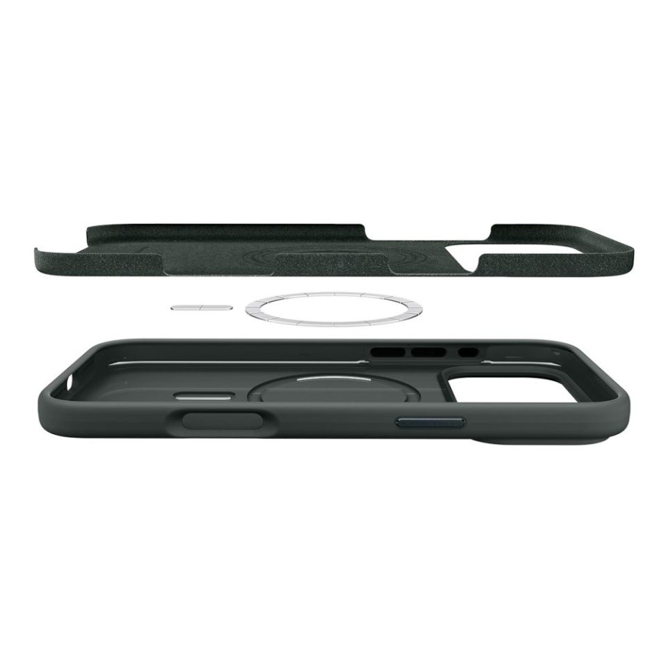 Husa pentru iPhone 17 Pro, Spigen Silicone Fit MagSafe, Verde - 6