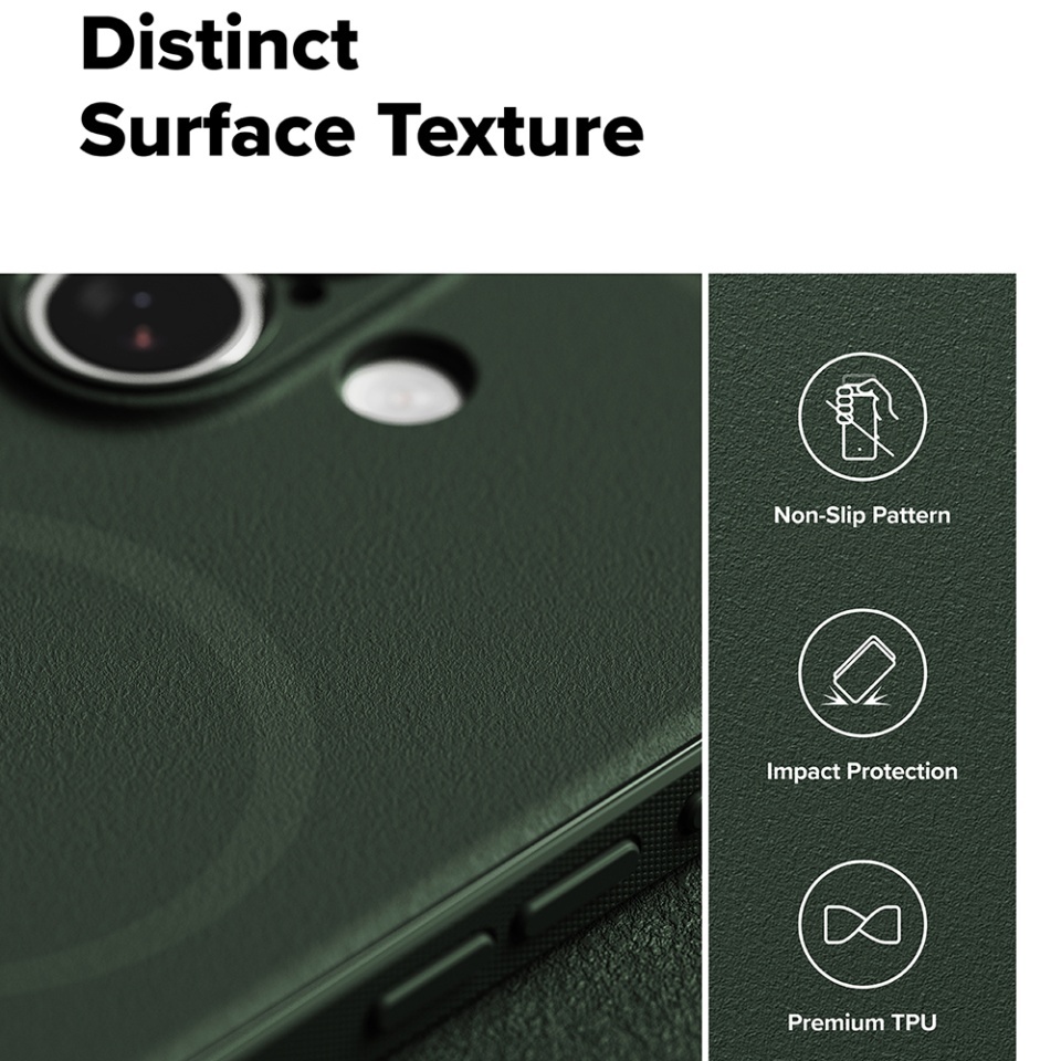 Husa pentru iPhone 17, Ringke Onyx, Verde - 6