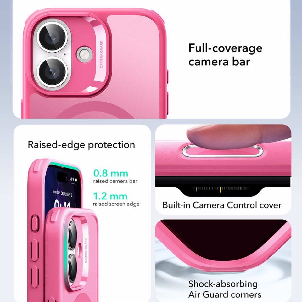 Husa pentru iPhone 17, slim, ESR Classic Hybrid HaloLock, Mov - 2 | YEO
