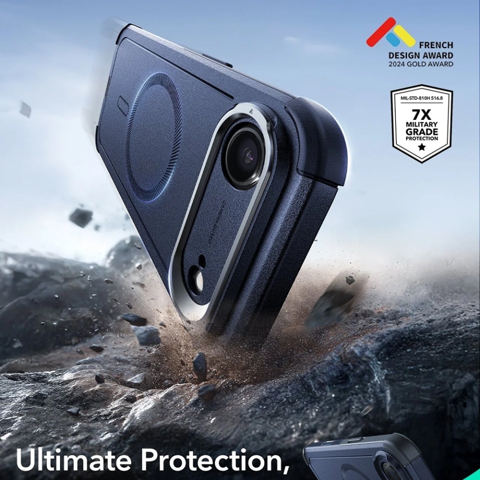 Husa pentru iPhone Air, ESR Cyber Armor Kickstand, Albastru - 1 | YEO
