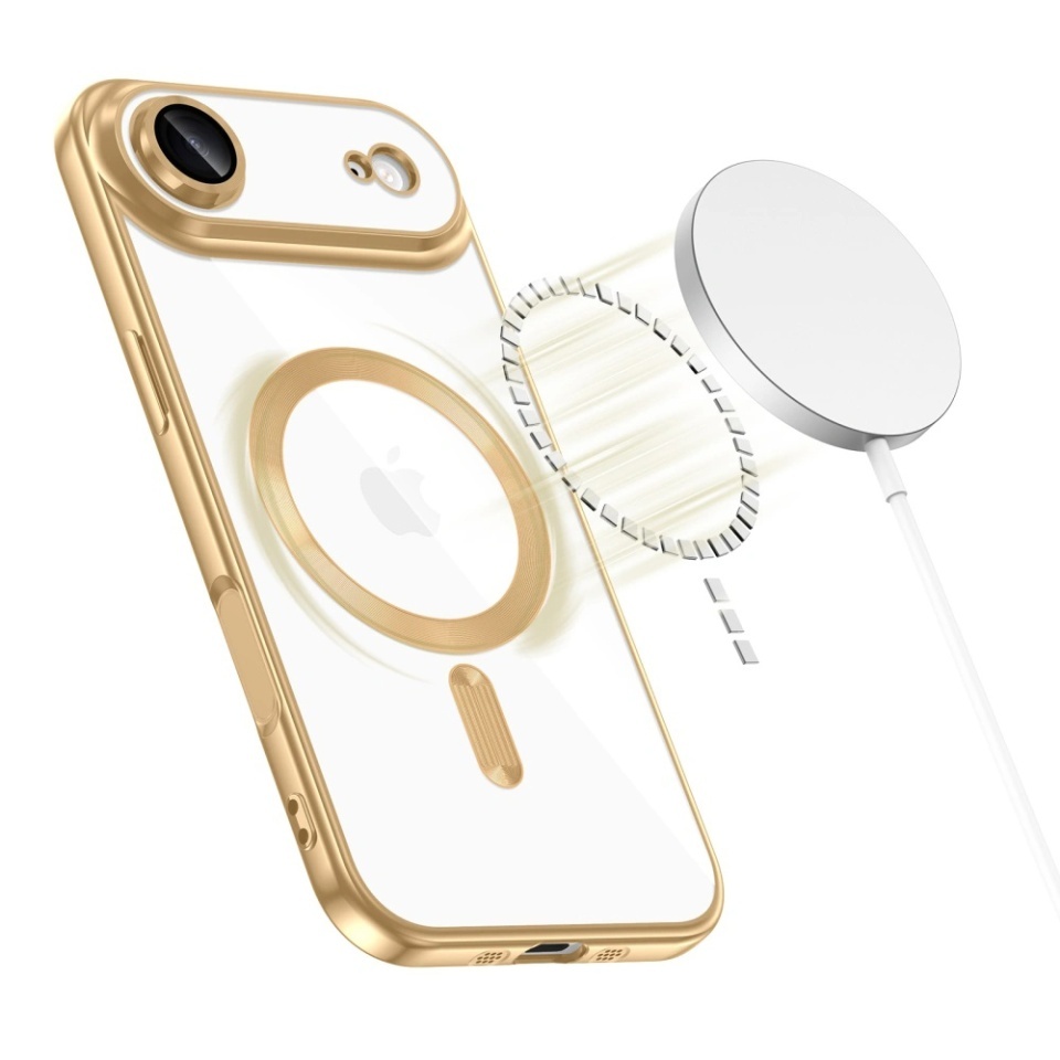 Husa pentru iPhone Air, SKYDDAR INNOVATION, Luxury Shield Magsafe, Protectie Antisoc, set cu sticker, Mov - 1 | YEO