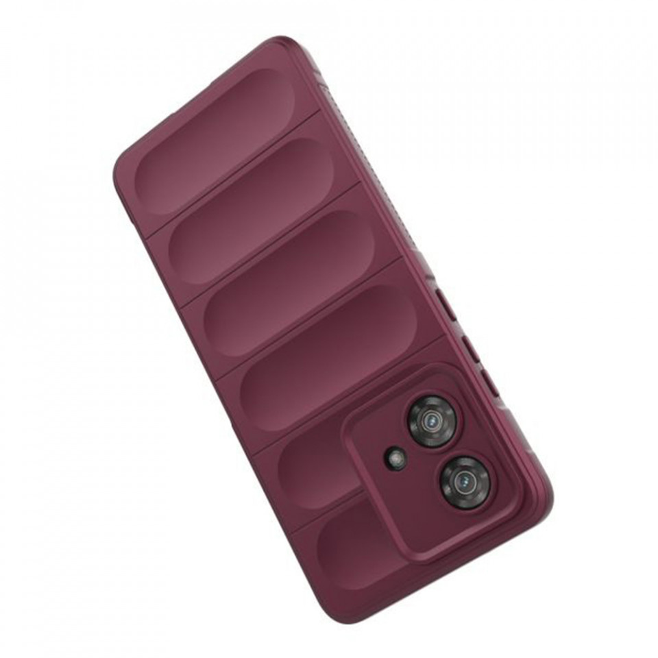 Husa pentru Motorola Edge 40 Neo eleganta, din silicon mat, SKDR Vogue - Bordo - 2 | YEO
