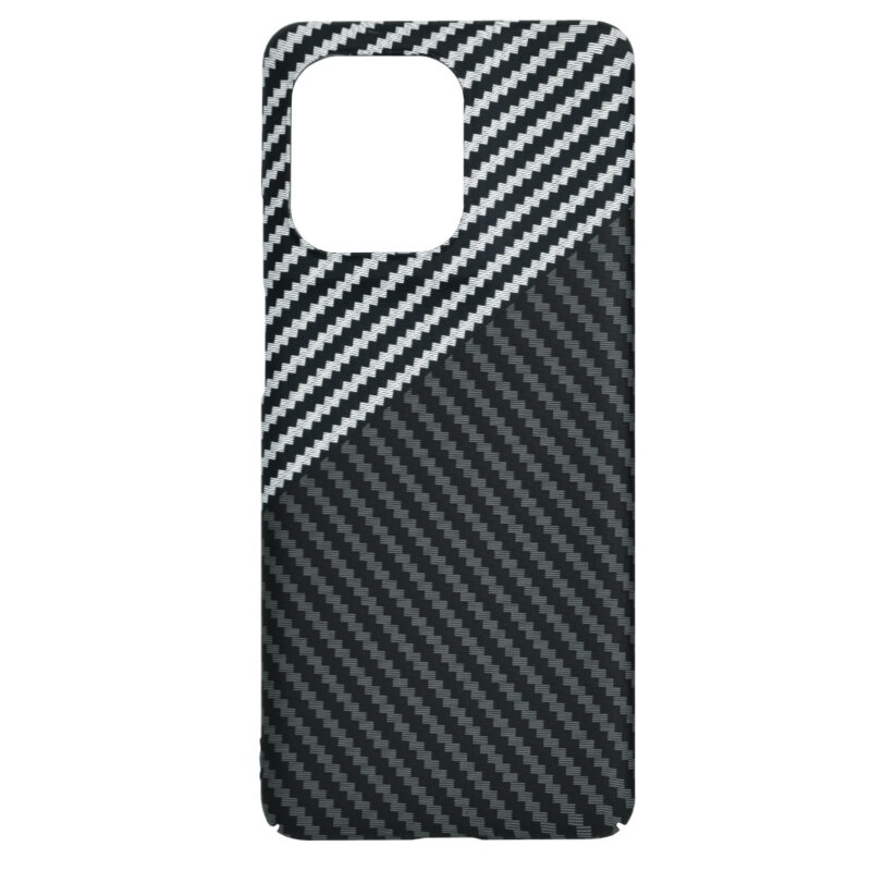 Husa pentru Motorola Edge 50 Pro, Finisaj Premium cu Textura de Carbon, Design Elegant, SKDR CarbonFlex - Gri - 3 | YEO