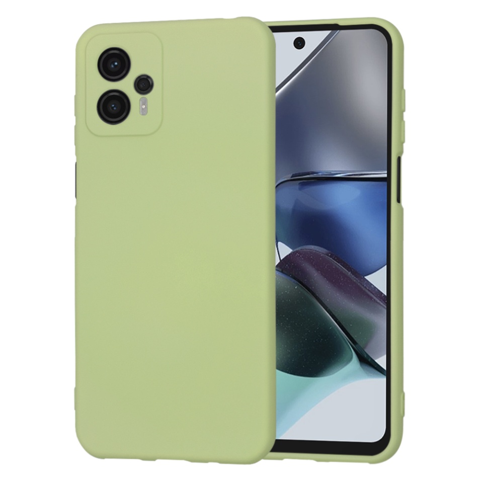 Husa pentru Motorola Moto G23 din Silicon Catifelat, Protectie Premium, Skyddar SoftElegance - Verde