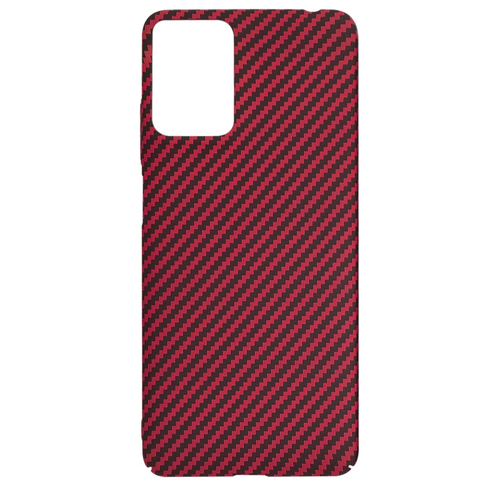 Husa pentru Motorola Moto G24 Power, Finisaj Premium cu Textura de Carbon, Design Elegant, SKDR CarbonFlex - Rosu - 3 | YEO