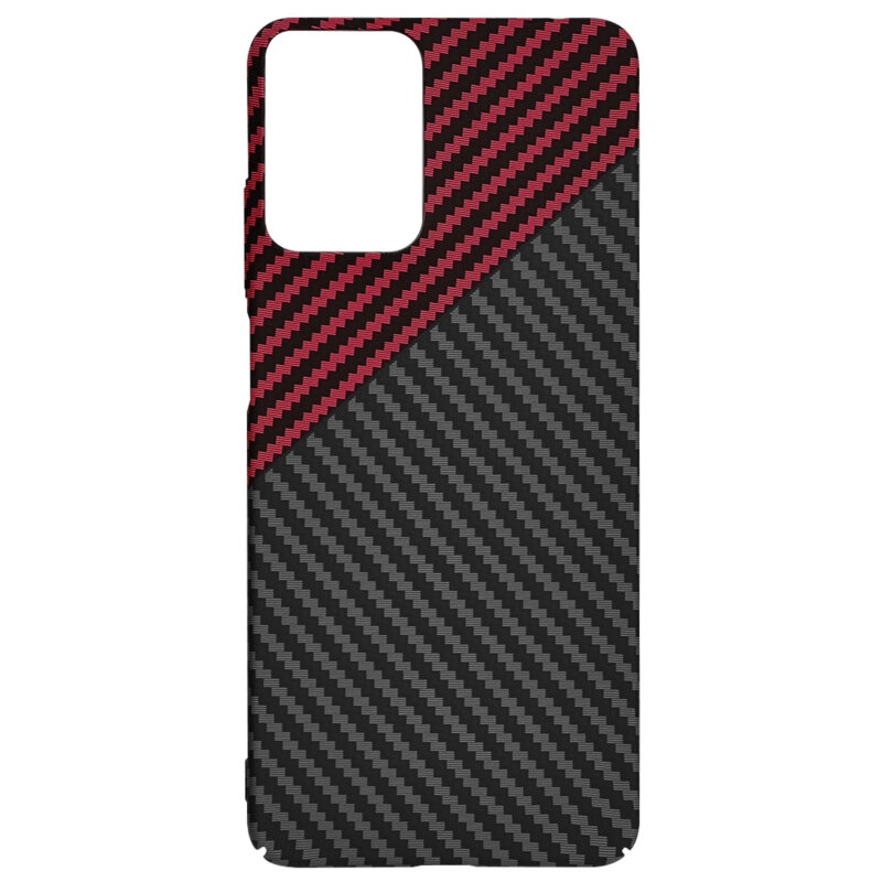Husa pentru Motorola Moto G24 Power, Finisaj Premium cu Textura de Carbon, Design Elegant, SKDR CarbonFlex - Rosu inchis - 3 | YEO