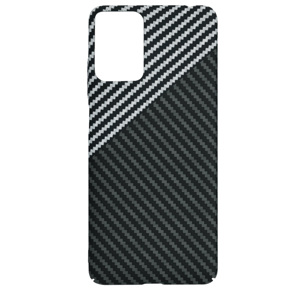 Husa pentru Motorola Moto G24 Power, SKYDDAR INNOVATION, textura carbon, Carbonite FiberShell, set cu sticker, Gri, - 3 | YEO
