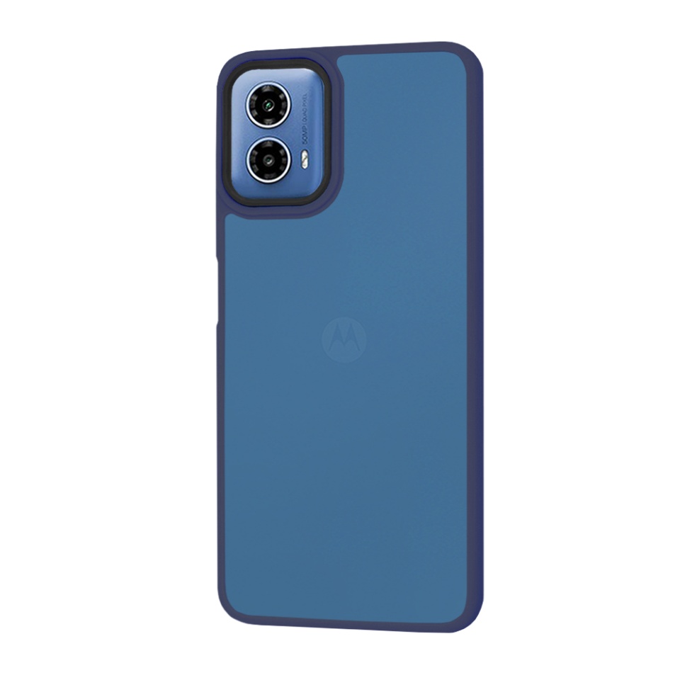 Husa pentru Motorola Moto G34, ce Absoarbe Cele mai Aspre Socuri, Skyddar Frosted - Bleumarin - 1 | YEO
